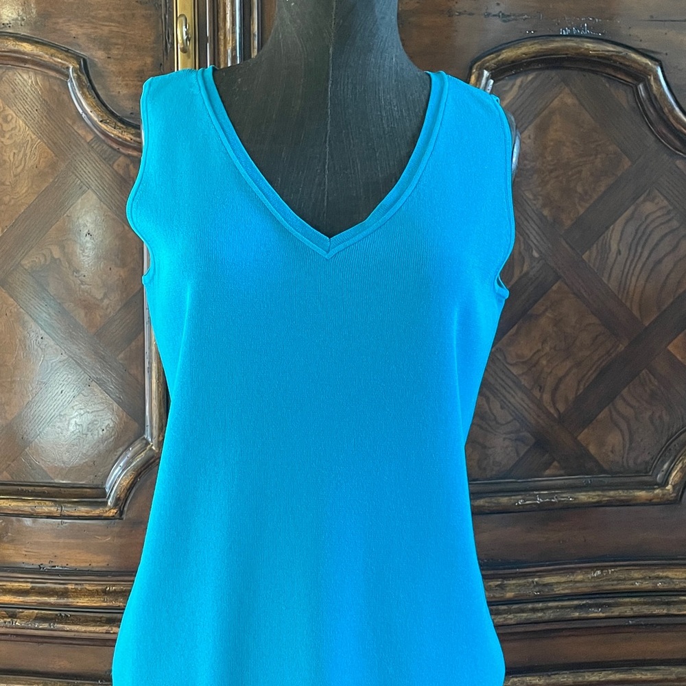 Chico’s Turquoise Sleeveless Top Size 1